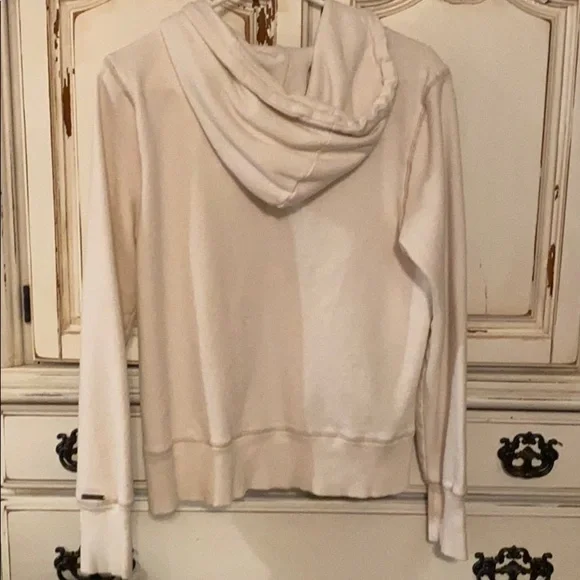 AEROPOSTAL CREAM 1/4 BUTTON UP HH5 - Picture 3 of 4